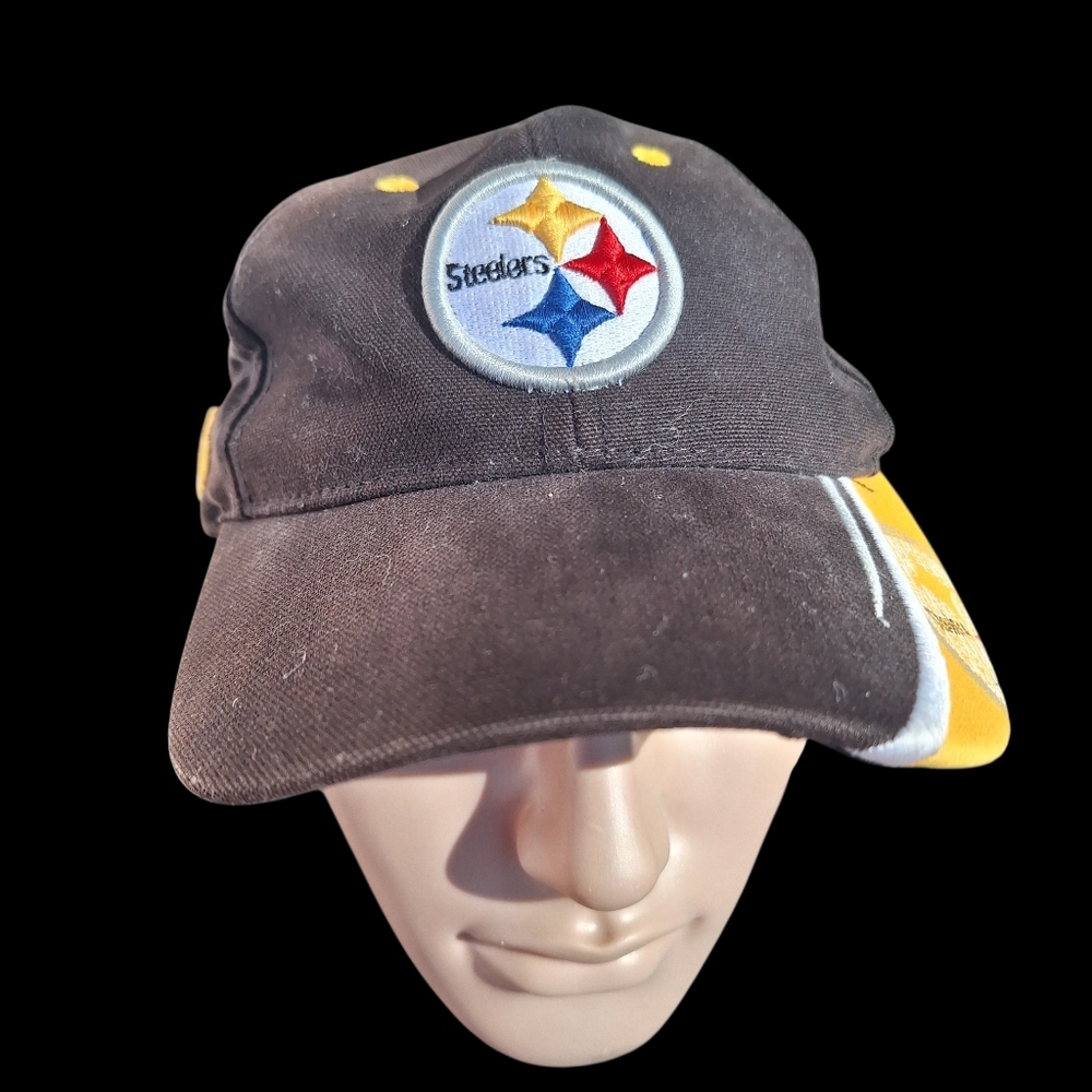 Pittsburgh Steelers baseball-style cap official NFL Charcoal  Velcro Closure - Picture 9 of 13